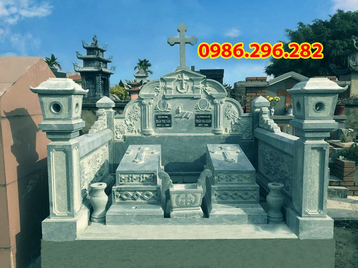 Lăng mộ đá công giáo, mộ đá công giáo nguyên khối đẹp nhất