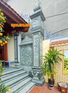 cột đèn nhà thờ bằng đá